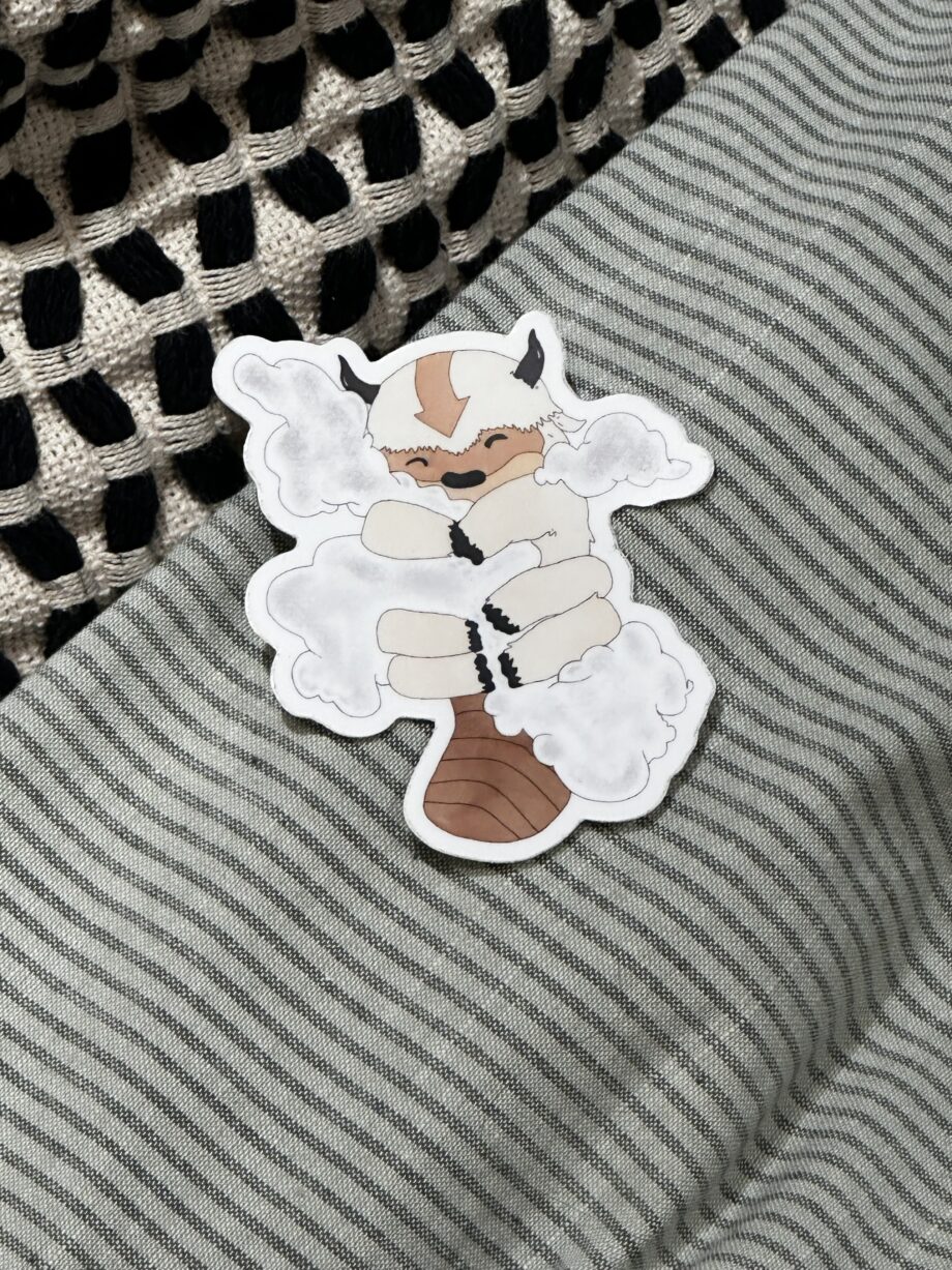 Appa Sticker – Fluffy Sky Bison! 🌥️💨