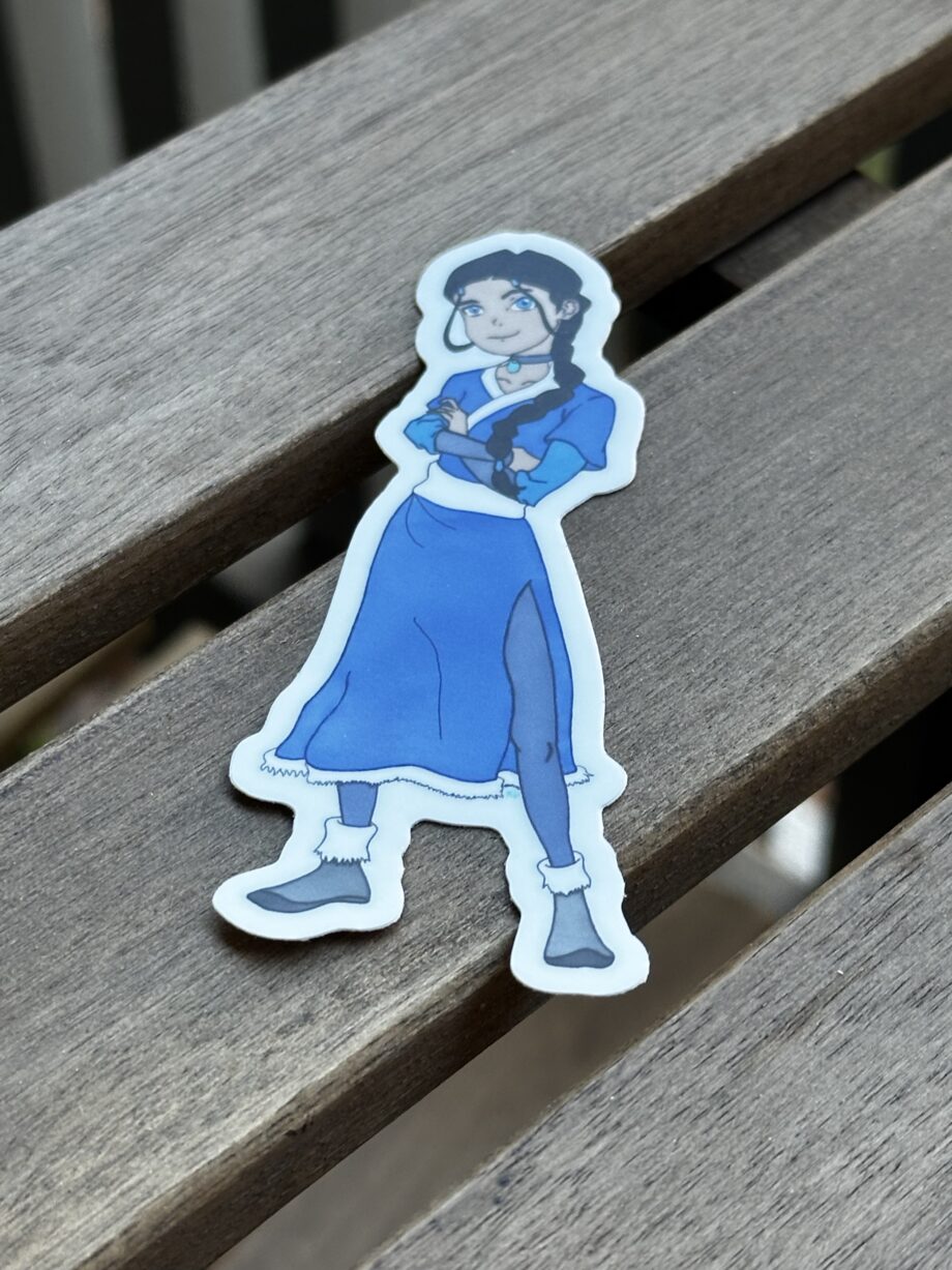 Katara Sticker – The Master Waterbender 🌊✨
