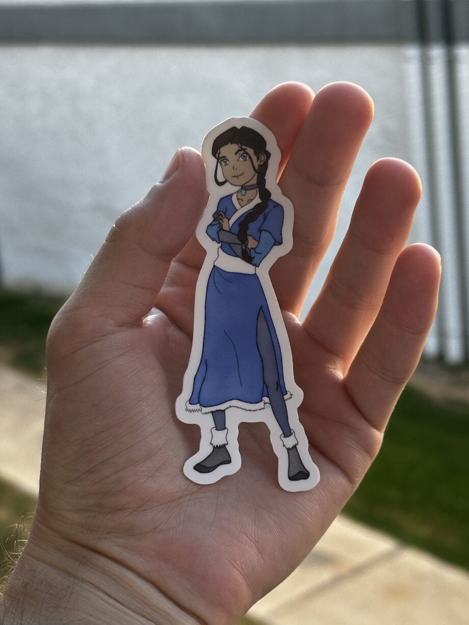 Katara Sticker – The Master Waterbender 🌊✨