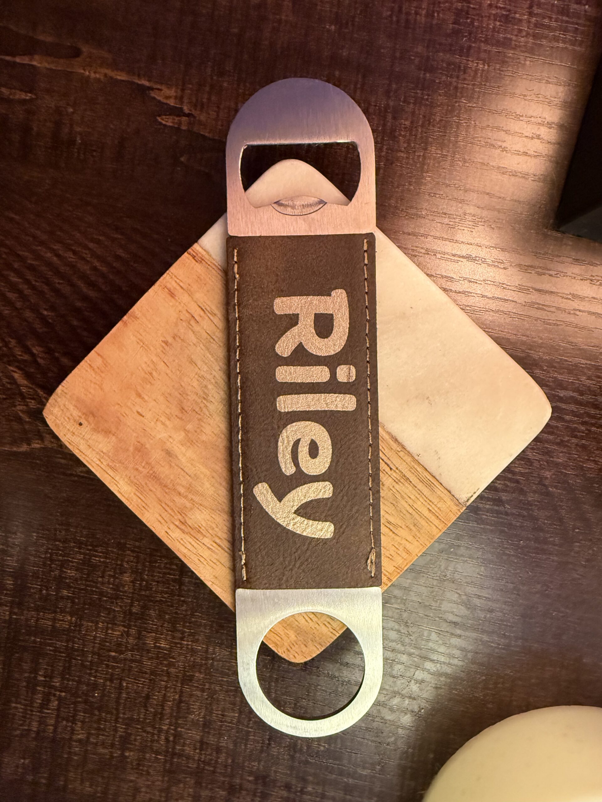 Leatherette Bottle Opener
