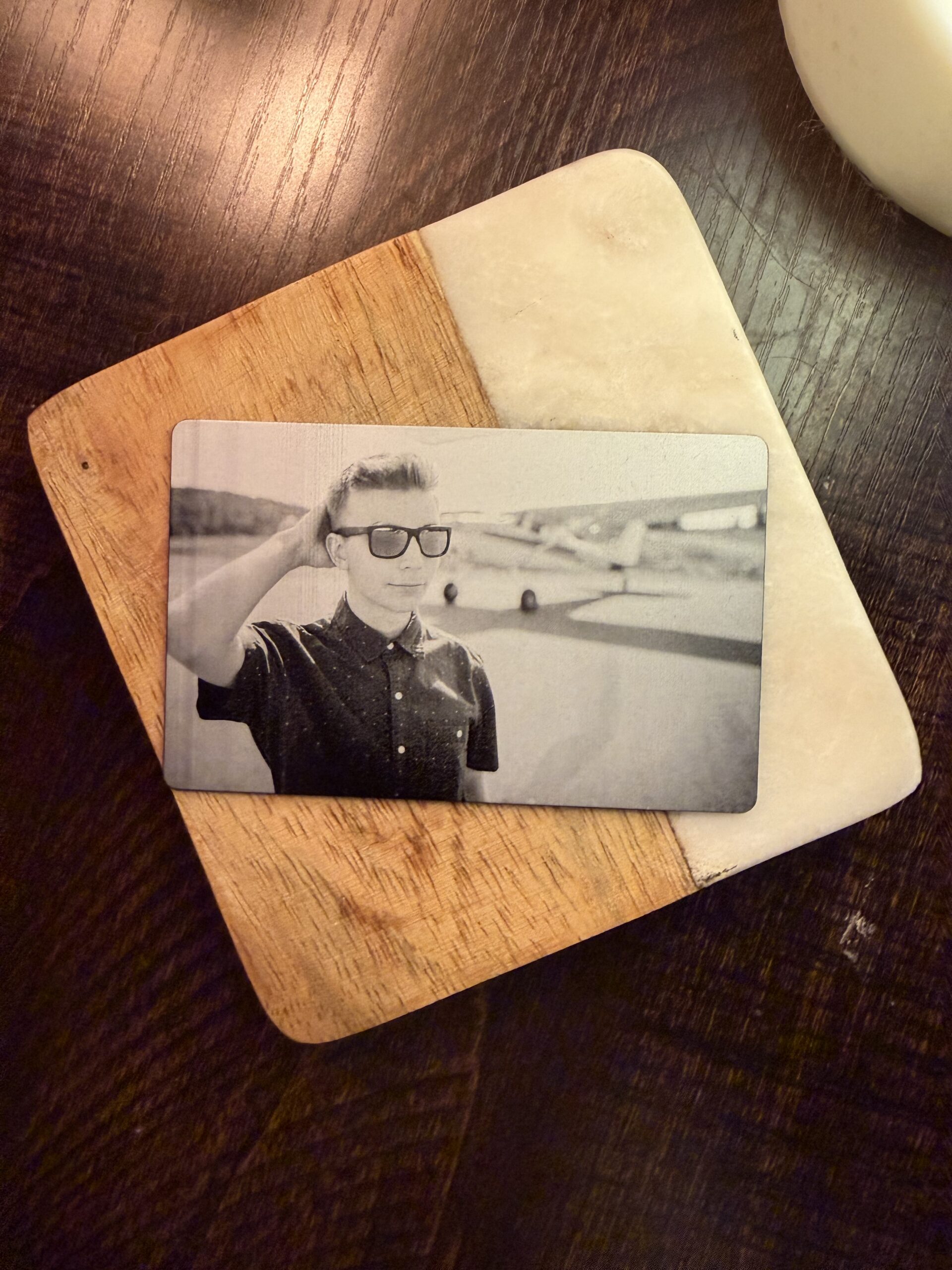 Personalized Metal Couples Wallet Card