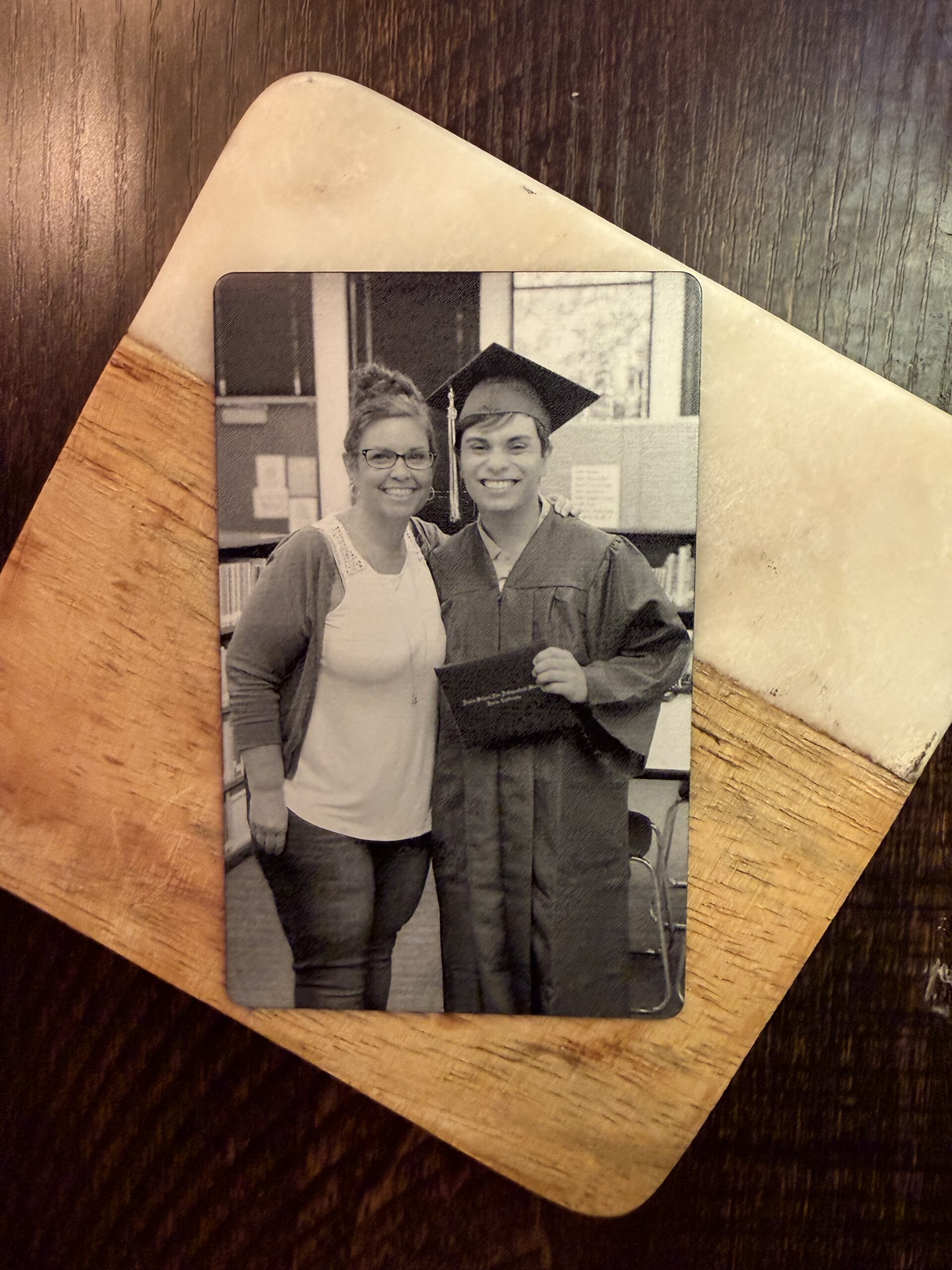 Personalized Metal Couples Wallet Card