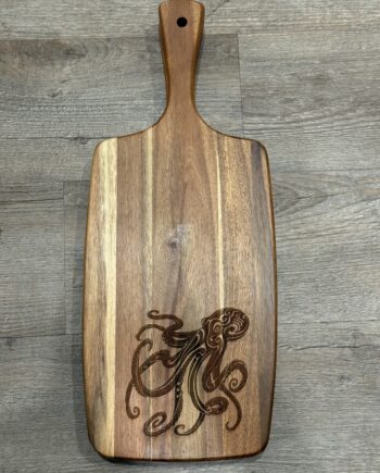 Acacia Wood Cutting Board with Handle