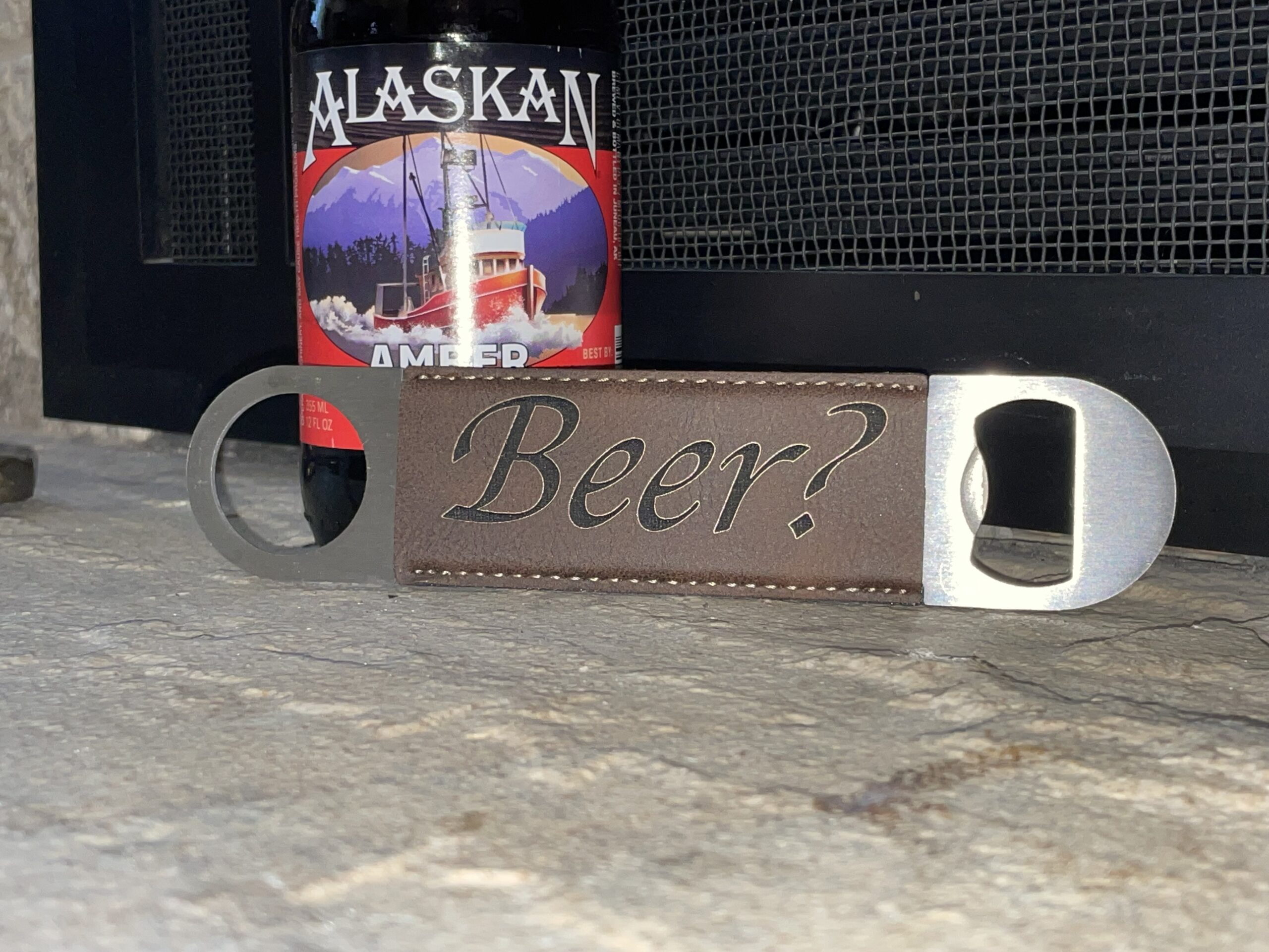 Leatherette Bottle Opener